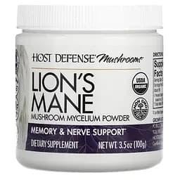 Натуральна добавка Host Defense Lion's Mane, 100 грам