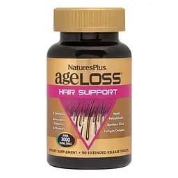 Натуральна добавка Natures Plus Age-Less Hair Support, 90 таблеток