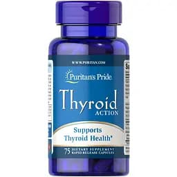 Поддержка щитовидной железы Puritan’s Pride Thyroid Action 75 капсул
