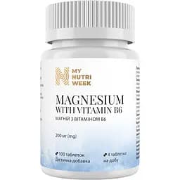 Магний и витамин В6 My Nutri Week 100 таблеток
