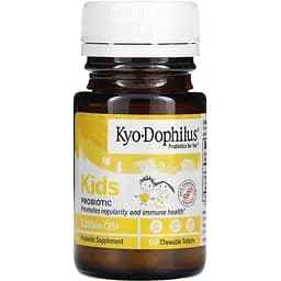 Пробіотик для дітей Kyolic Kids Probiotic смак ванілі 60 жувальних таблеток