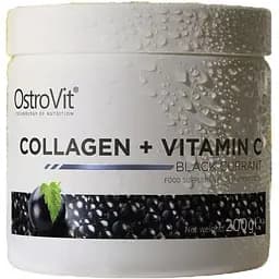 Препарат для суглобів і зв'язок OstroVit Collagen + Vitamin C Чорна смородина 200 г