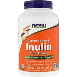 Інулін Now Certified Organic Inulin 227 г