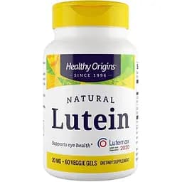 Натуральна добавка Healthy Origins Lutein 20 mg 60 вегакапсул
