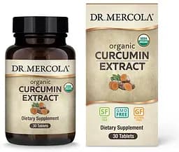 Натуральна добавка Dr. Mercola Organic Curcumin Extract, 30 таблеток