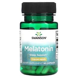 Мелатонін Swanson Melatonin 3 mg 60 caps (1086-100-64-0969295-20)
