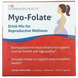 Міо-фолат для фертильності Fairhaven Health Myo-Folate 30 пакетів по 2.4 г - мініатюра 3