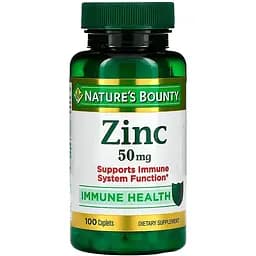 Цинк Nature's Bounty Zinc 50 мг 100 каплет