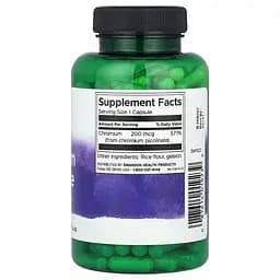 Піколінат хрому Swanson Chromium Picolinate 200 mcg 200 сaps (1086-100-43-2938179-20) - мініатюра 2