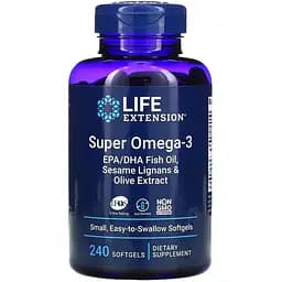 Жирные кислоты Life Extension Super Omega-3 240 капсул