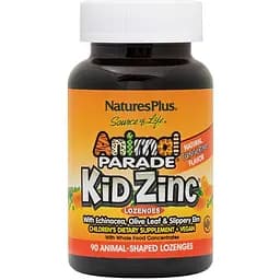 Витамины и минералы Natures Plus Animal Parade Kid Zinc 90 леденцов Мандарин