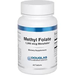 Метилфолат Douglas Laboratories Methyl Folate (L-5-MTHF) 1000 мкг 60 таблеток