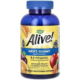 Витаминно-минеральный комплекс для мужчин Nature's Way Alive! Men's Gummy Multivitamin 130 жевательных конфет