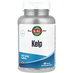 Йод KAL Kelp Iodine 225 mcg, 250 таблеток