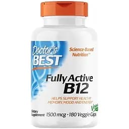 Вітаміни та мінерали Doctor's Best Fully Active B12 1500 mcg, 180 капсул