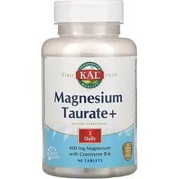 Вітаміни та мінерали KAL Magnesium Taurate+ 400 мг 90 таблеток