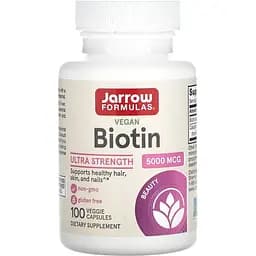 Біотин Jarrow Formulas Biotin 5000 мкг 100 капсул