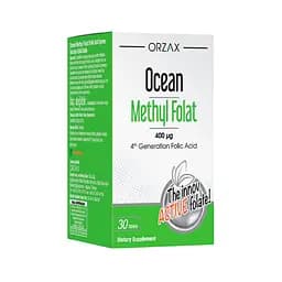 Фолієва кислота Orzax Ocean Methly Folat 400 mcg 30 таблеток