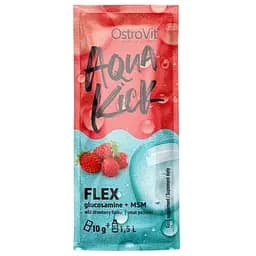 Препарат для суставов и связок OstroVit Aqua Kick Flex, 10 грамм клубника