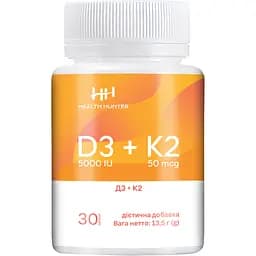 Дієтична добавка Health Hunter Д3 + К2 30 капсул