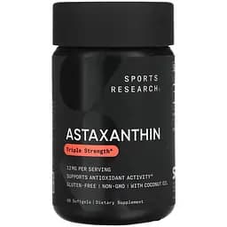 Астаксантин Sport Research Astaxanthin 12 мг 60 м'яких капсул - мініатюра 1