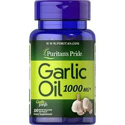 Часникова олія Puritan's Pride Odorless Garlic Extract 100 капсул