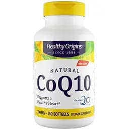 Натуральна добавка Healthy Origins CoQ10 Kaneka Q10, 100 mg 150 капсул