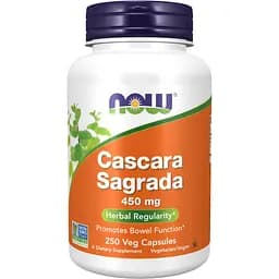 Кора крушини Now Foods Cascara Sagrada 450 мг 250 капсул