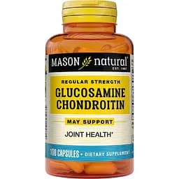 Глюкозамін та хондроїтин Mason Natural Glucosamine Chondroitin Regular Strength 100 капсул