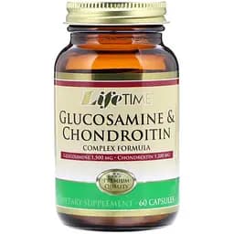 Глюкозамин хондроитин LifeTime Vitamins Glucosamine & Chondroitin 60 капсул