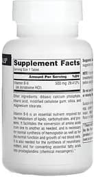 Вітаміни та мінерали Source Naturals Vitamin B-6 500 mg, 100 таблеток - мініатюра 2