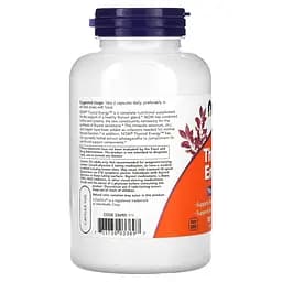 Комплекс для щитоподібної залози NOW Thyroid Energy, 180 вегакапсул - мініатюра 3
