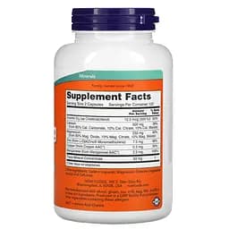 Кальцій та магній Now Foods Cal-Mag Caps з мікроелементами та вітаміном D 240 капсули - мініатюра 2
