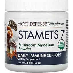 Щоденна підтримка імунітету комплекс із 7 грибів Fungi Perfecti Stamets 7 Mushroom Mycelium Powder 100 г