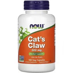 Натуральна добавка Now Cat's Claw 500 mg 100 капсул