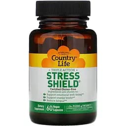Антистресовий енергетичний комплекс Country Life Stress Shield 60 капсул