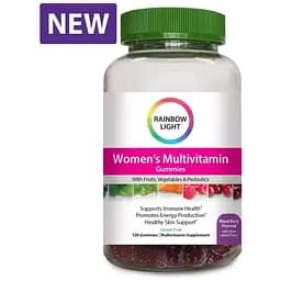 Мультивітаміни для жінок Rainbow Light для підтримки енергії 120 желейних цукерок