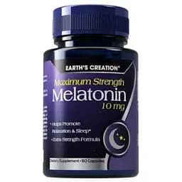 Мелатонін Earths Creation Melatonin 10 mg 60 капсул (1091-817 496)