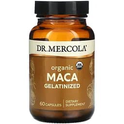 Мака желатинізована Dr. Mercola Maca Gelatinized органічна 60 капсул