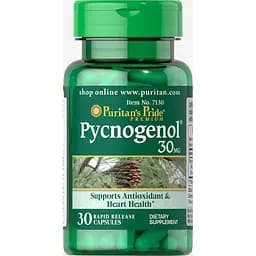 Натуральная добавка Puritan's Pride Pycnogenol 30 mg 30 капсул