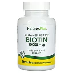 Вітаміни та мінерали NaturesPlus Biotin 10000 mcg 90 таблеток