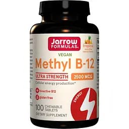 Метил B-12 Jarrow Formulas Methyl B-12 з тропічним смаком 2500 мкг 100 жувальних таблеток