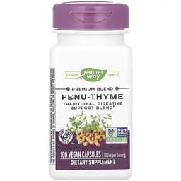 Натуральна добавка Nature's Way Fenu-Thyme, 100 вегакапсул