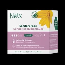 Одноразові гігієнічні жіночі прокладки 14 шт в уп без крилець NATY