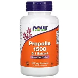 Прополис Now Foods Propolis 1500 100 вегетарианских капсул