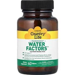 Баланс жидкости Country Life Water Factors 60 таблеток