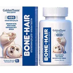 Мультивітаміни для дітей Golden Pharm Bone-Hair жувальні таблетки 60 шт.