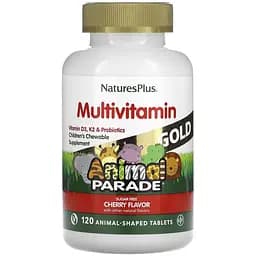 Мультивітаміни для дітей Nature's Plus Animal Parade Gold зі смаком вишні 120 таблеток (NTP29932)