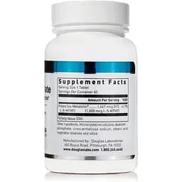 Метилфолат Douglas Laboratories Methyl Folate (L-5-MTHF) 1000 мкг 60 таблеток - мініатюра 2