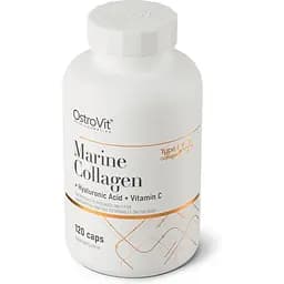 Для суглобів та зв'язок OstroVit Marine Collagen + Hyaluronic Acid + Vitamin C 120 капсул - мініатюра 2